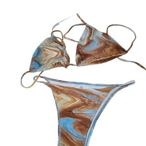 New but not with tags XL Abstract Bikini Swimsuit